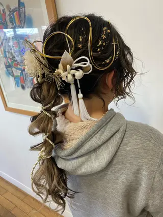 ロング ヘアアレンジ 💫お呼ばれヘア💫 髪質改善✨トモエ市川のヘアスタイル