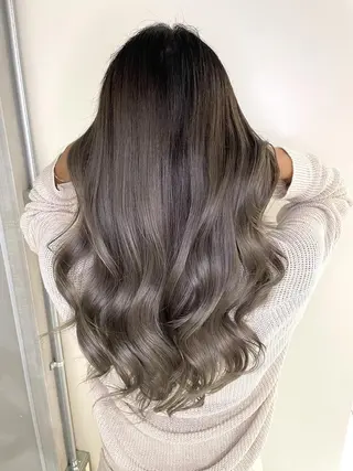 セミロング パーマ カラー 公式 Ease by amble luxeのヘアスタイル