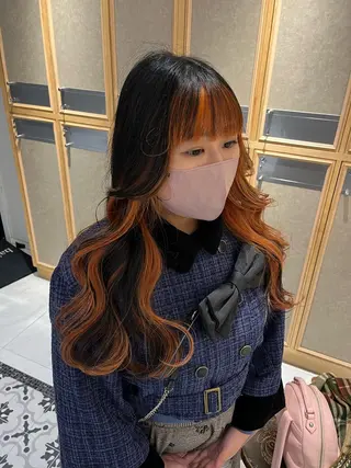 ロング カラー るり 暗髪・艶カラーのヘアスタイル