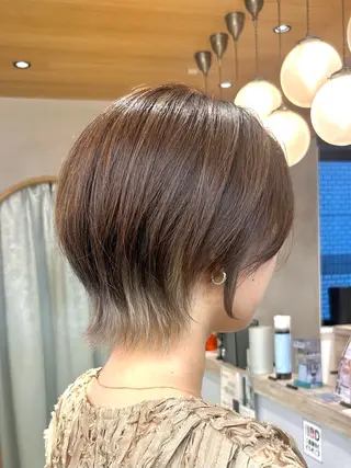 ショート カラー ヘアアレンジ ショート/パーマ🎀 艶カラー🎀こころのヘアスタイル
