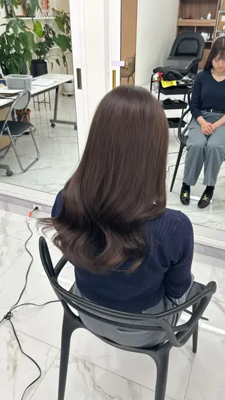 ロング 艶カラー/レイヤー カット🖤Akaneのヘアスタイル