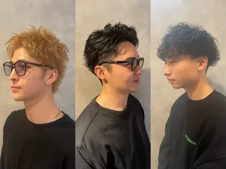 ショート パーマ メンズ フリーランスシェアサロンルレイル所属・心斎橋/メンズ /ルレイル/地形真希のヘアスタイル