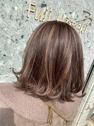 カラー 茅ヶ崎/ハイライト/ ハイトーン/関口実華のヘアスタイル