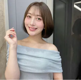 ショート レイヤー、美髪矯正 🌹韓国ヘア芹奈のヘアスタイル