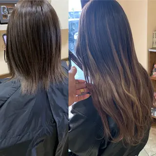 ロング ヘアーサロンaxia所属・上田 英樹のヘアスタイル