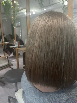 ミディアム カラー 透明感🫧ナチュラル 🍀りんたろうのヘアスタイル