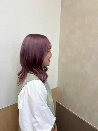セミロング マロン美容室 七松店所属・中平早紀 マロン美容室のヘアスタイル