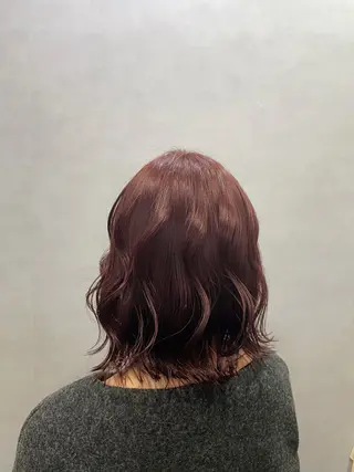 ミディアム カラー 透明感カラー｡:* ナナカ🌦️のヘアスタイル