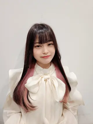 ロング カラー Nanako。/韓国 ヘア/顔周りカットのヘアスタイル