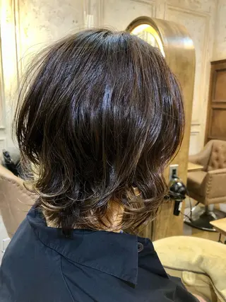 ショート パーマ Carina所属・セン北徒歩５分 キシタクのヘアスタイル
