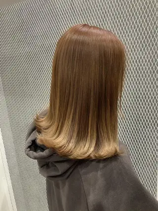 ミディアム カラー 💎髪質改善💎 西森千夏のヘアスタイル