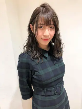 ロング カラー ディレクター ノナカのヘアスタイル