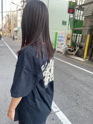 ロング さの あやねのヘアスタイル