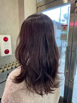 セミロング カラー ヘアアレンジ 💫きたはら りおん💫のヘアスタイル