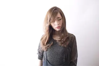 ロング カラー パーマ ヘアアレンジ メンズ キッズ ネイル マツエク・マツパ アティリー 西梅田のヘアスタイル