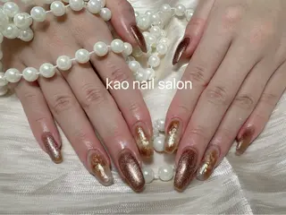 ネイル kao nail マグネット/長さだしのネイルデザイン