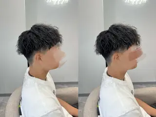 パーマ メンズ mimi☪️ 透明感カラー💎のヘアスタイル
