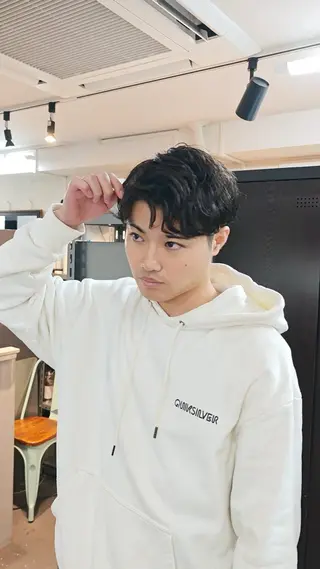 ショート パーマ メンズ 24時まで営業🌛東 陽町🍀静かに丁寧にのヘアスタイル