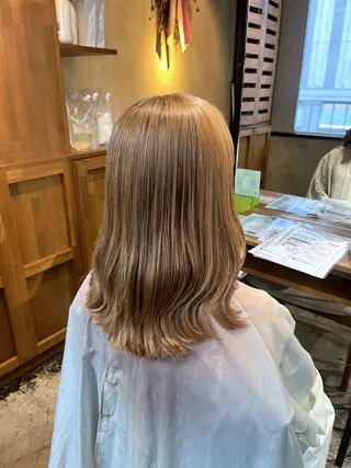 ミディアム カラー 赤熊 咲良 🦔ྀིのヘアスタイル