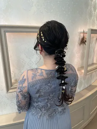 ヘアアレンジ 🍪ヨシイハルネ🍪 ラベンダーカラーのヘアスタイル