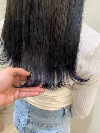 ロング カラー マツモト カラー/ショートボブのヘアスタイル