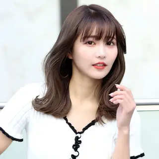 ミディアム ヘアアレンジ FERiCIA.  表参道所属・レイヤーカット 🪄吉野翔悟のヘアスタイル