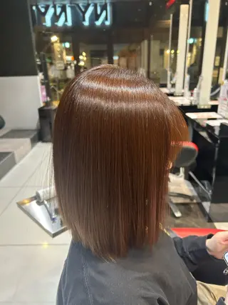 ミディアム 永田 雄真のヘアスタイル