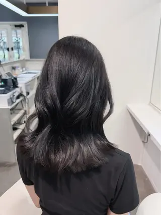 セミロング カラー 京都韓国ヘア🇰🇷 /髪質改善/透カラーのヘアスタイル