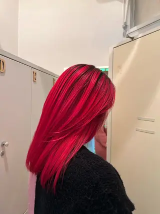 ロング ハイトーンカラー/エ クステ/デザインのヘアスタイル