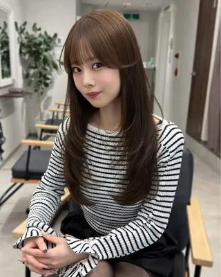 ロング カラー ヘアアレンジ ⭐️ショート/ボブ/ 艶カラー/りょうがのヘアスタイル