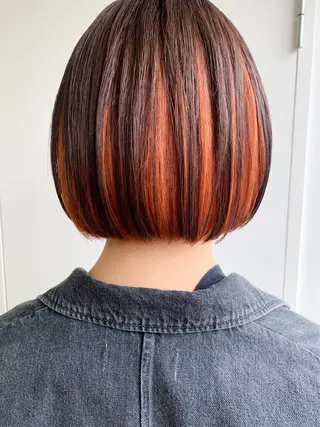 ショート nuu所属・💜ショート💜 ウルフ、ボブ二色亜美のヘアスタイル