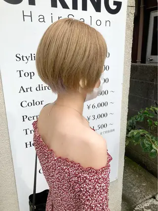 ショート 永井 大希のヘアスタイル