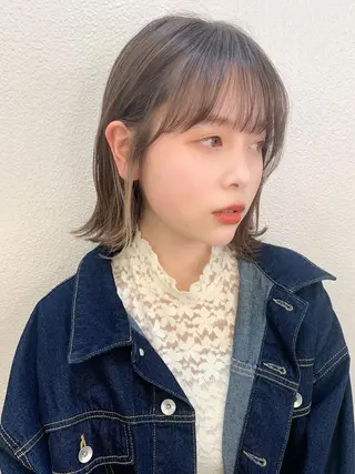 ミディアム カラー 髪質改善カラー☆ ヘアアレンジmiyuのヘアスタイル