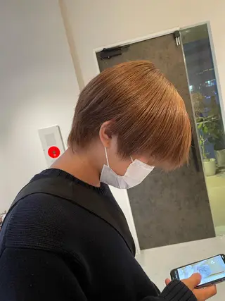 ショート カラー パーマ ヘアアレンジ メンズ 寺西 恵🪡🤍のヘアスタイル