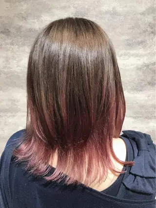 ミディアム カラー Blanco 村松 美里のヘアスタイル