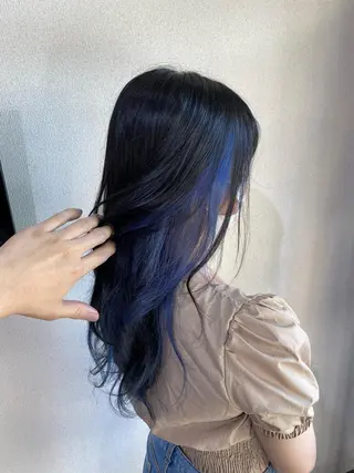 ロング カラー 野口 茂宰のヘアスタイル