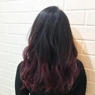 セミロング カラー 河野 圭三のヘアスタイル