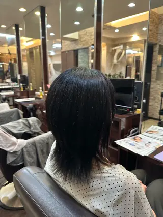 ミディアム 縮毛矯正&髪質改善/ きょうの🐺のヘアスタイル