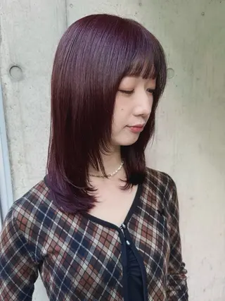 ミディアム カラー Paddle所属・似合わせレイヤー/ レイヤーパーマ/高倉のヘアスタイル