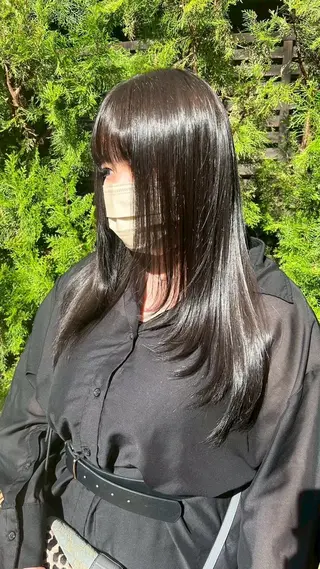 ロング カラー パーマ レディースカット無料 🎀yuikaのマツエク・マツパデザイン