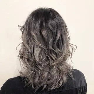 ミディアム カラー 無料カットモデル募集 BLINK京橋店のヘアスタイル