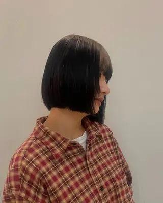 カラー mellowman所属・YUMA /ボブ/艶カラーのヘアスタイル