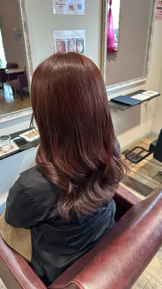 セミロング カラー カラー/韓国レイヤー /ブリーチ/hinaのヘアスタイル