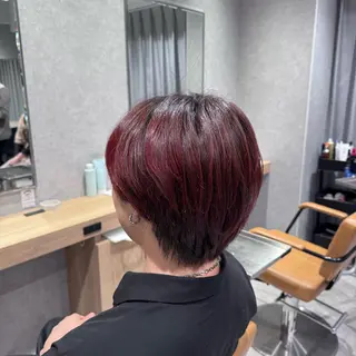 ショート メンズ ハイトーン/ピンク 🎀山岸 沙弥香のヘアスタイル