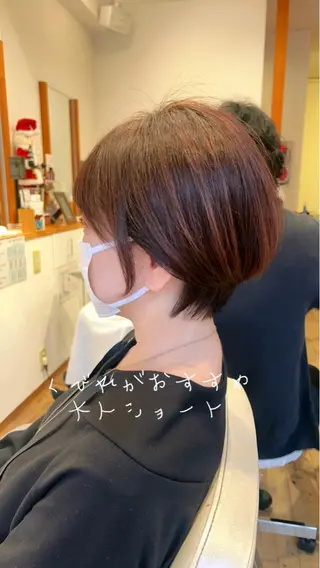 ショート カラー アザマ　ヤスカツ _rosso 川口のヘアスタイル