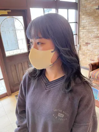 セミロング 🧡ミルクティー/ レイヤー🧡ショウナのヘアスタイル