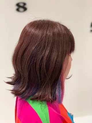 ミディアム カラー 松吉 純平のヘアスタイル