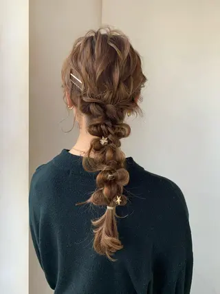 セミロング ヘアアレンジ i.GINZA所属・似合わせショート広瀬 和輝のヘアスタイル