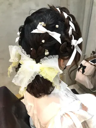 ミディアム まつパ・ヘアセット ♡Chinami♡のマツエク・マツパデザイン