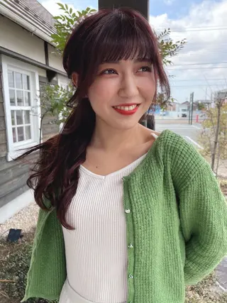 ロング カラー 足立 悠輔のヘアスタイル